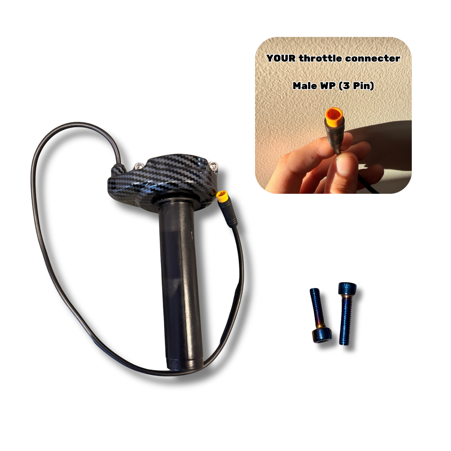 PlugNPlay™ Surron throttle (Male WP Connector)