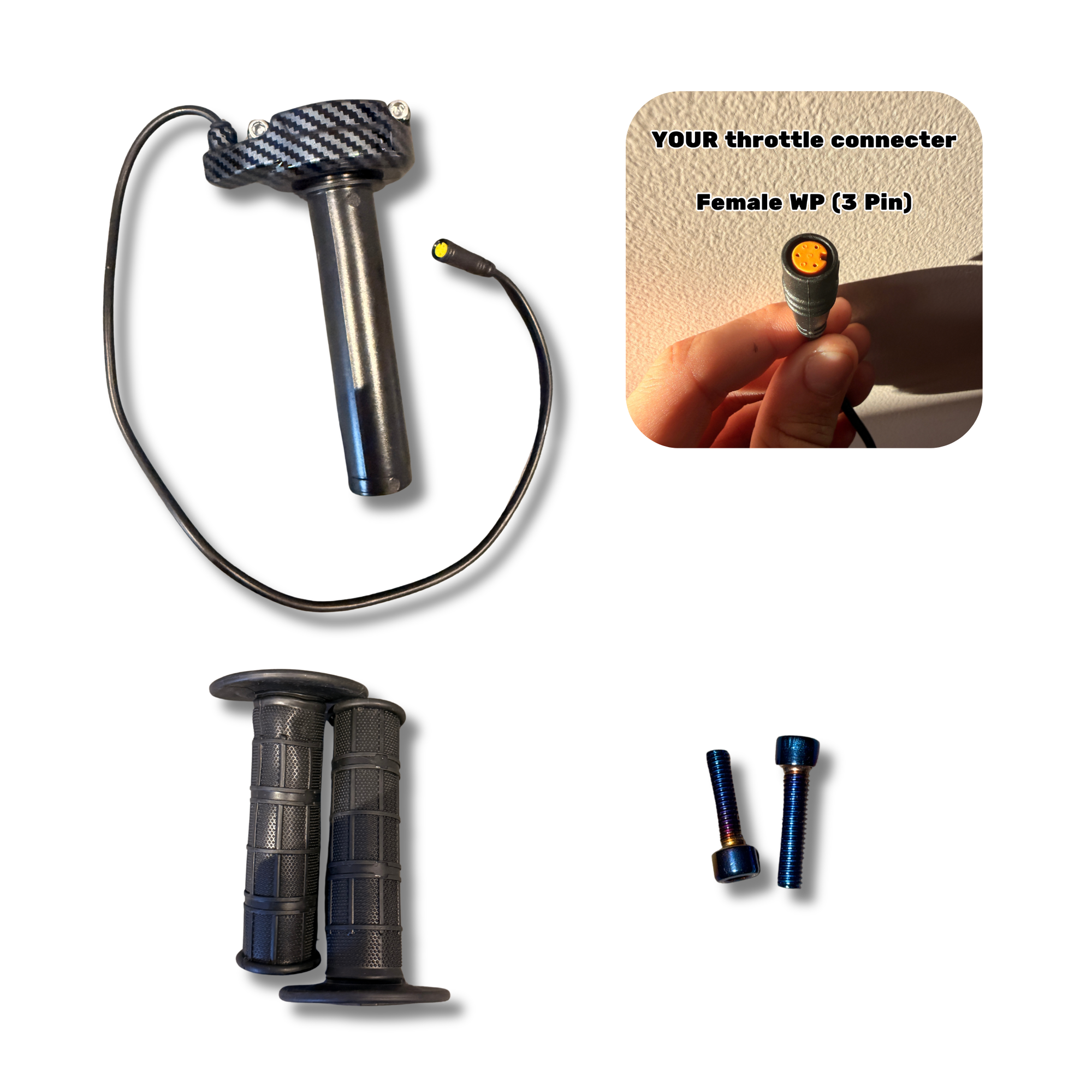 PlugNPlay™ Surron throttle (Female WP connecter)