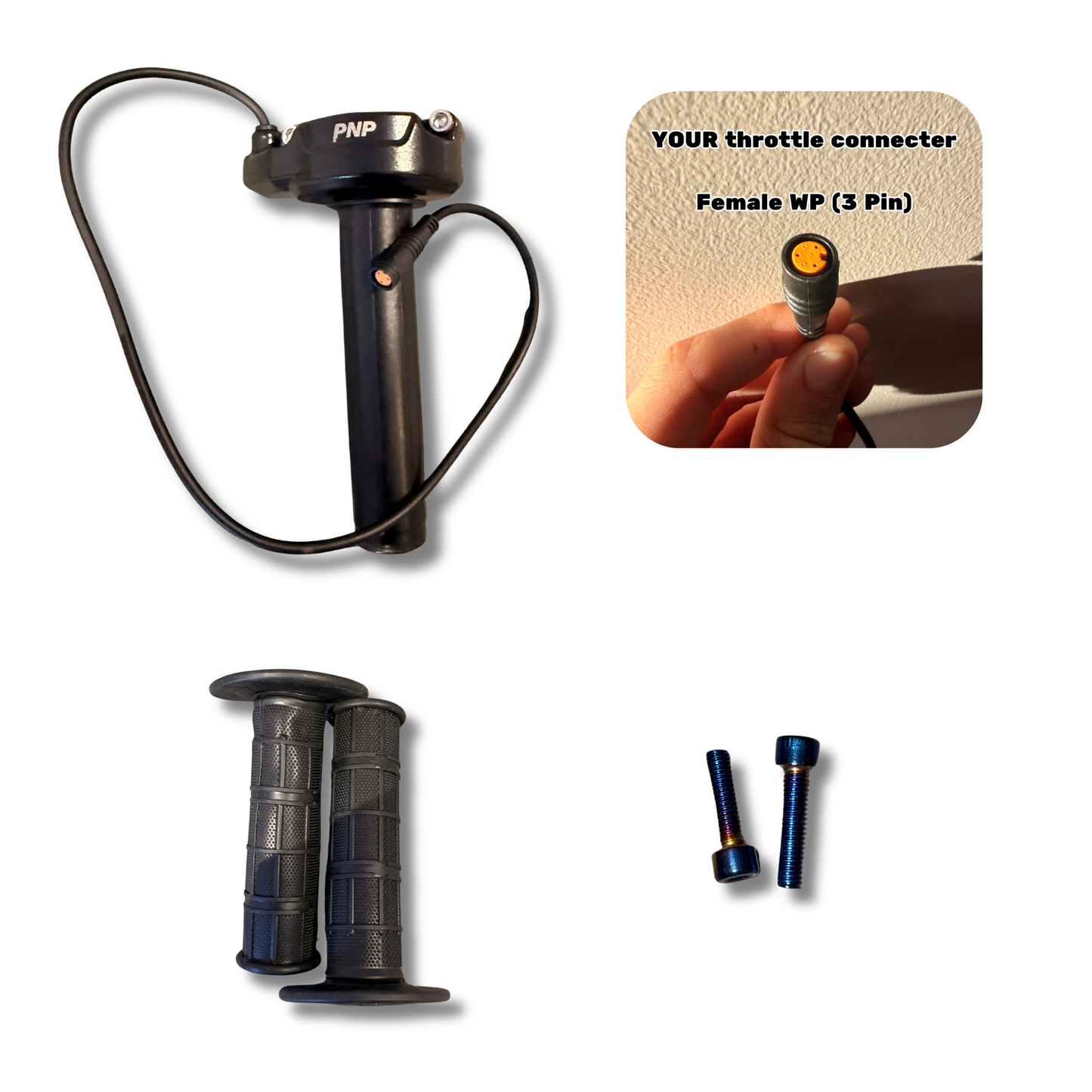 PlugNPlay™ Surron throttle (Female WP connector)