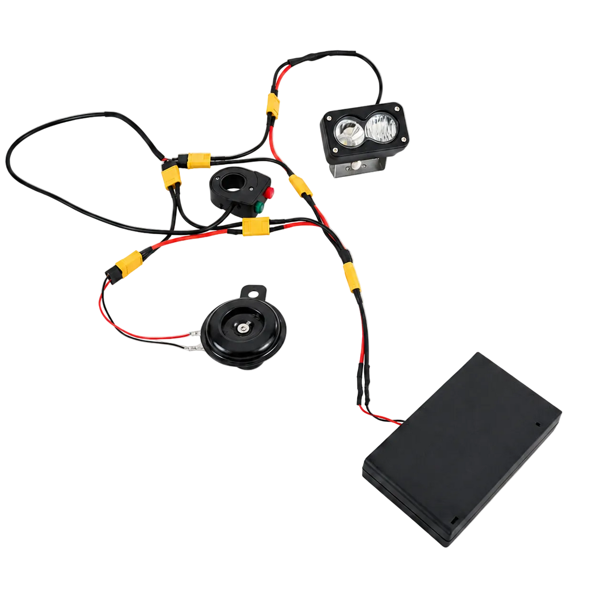 PlugNPlay™ E-Bike Horn 105DB & Baja 2000 Lumems Light Kit